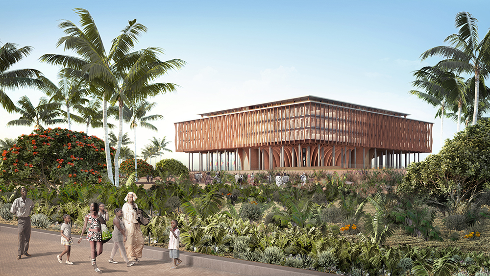 Kere Architecture Benin National Assembly Render02 Park