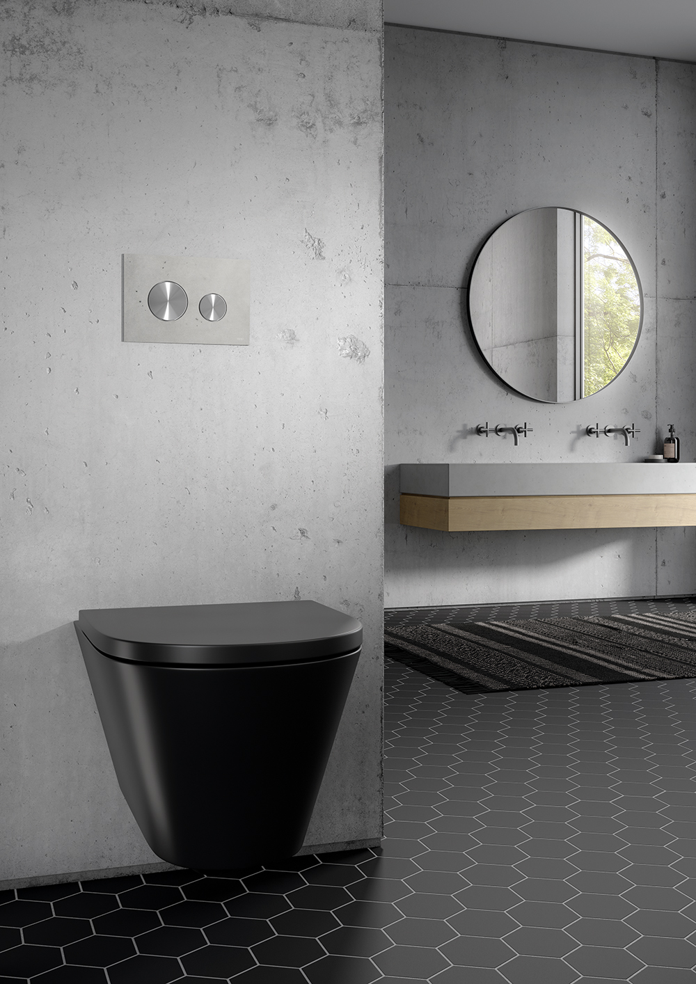 M TECEloop 9240614 Concrete 9240669 Brushed st steel buttons 201214