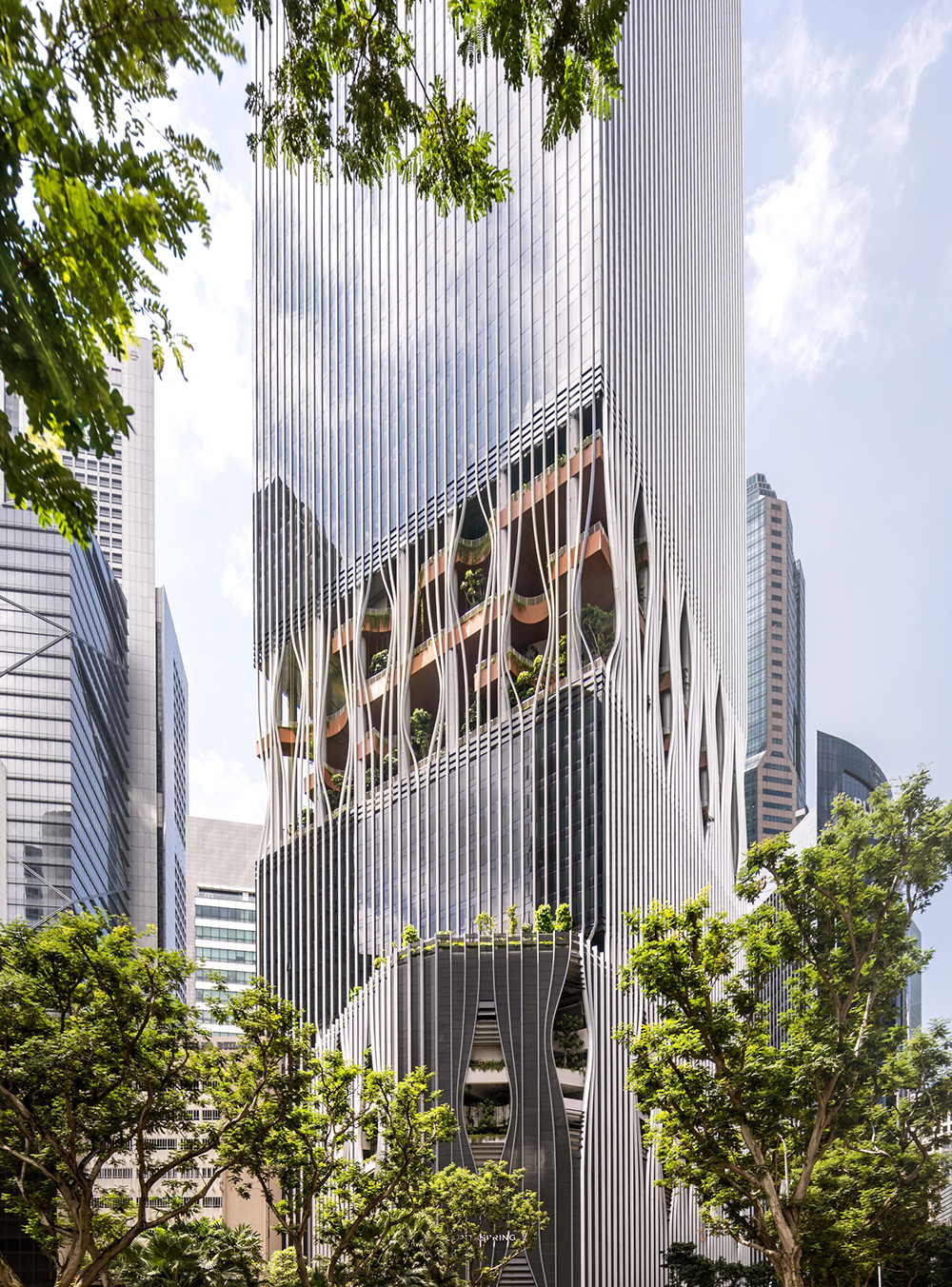 capitaspring a tower housing rainforests designed by cra carlo ratti associati and big opens in singapore 18