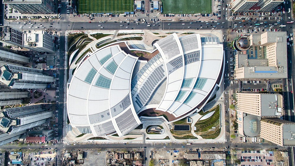 Olympia 66 in Dalian China by Aedas 04 Aerial View