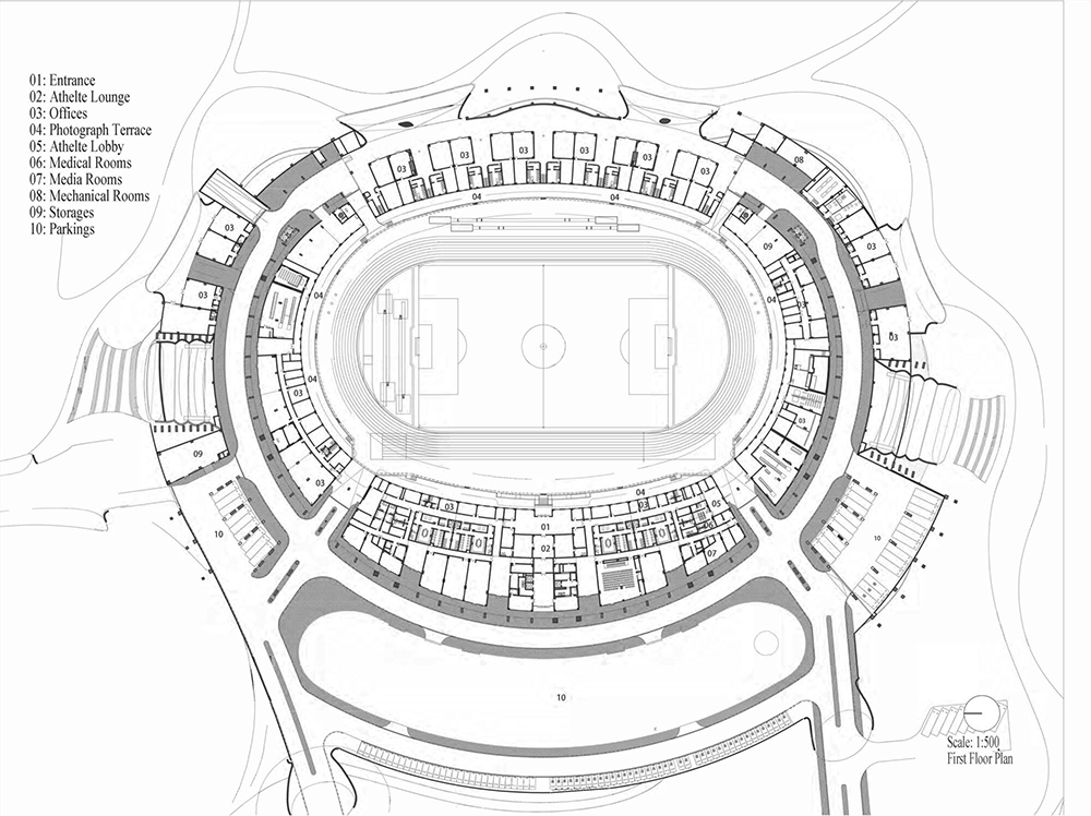 quzhou sports park stadium ground floor plan dup reduced 1