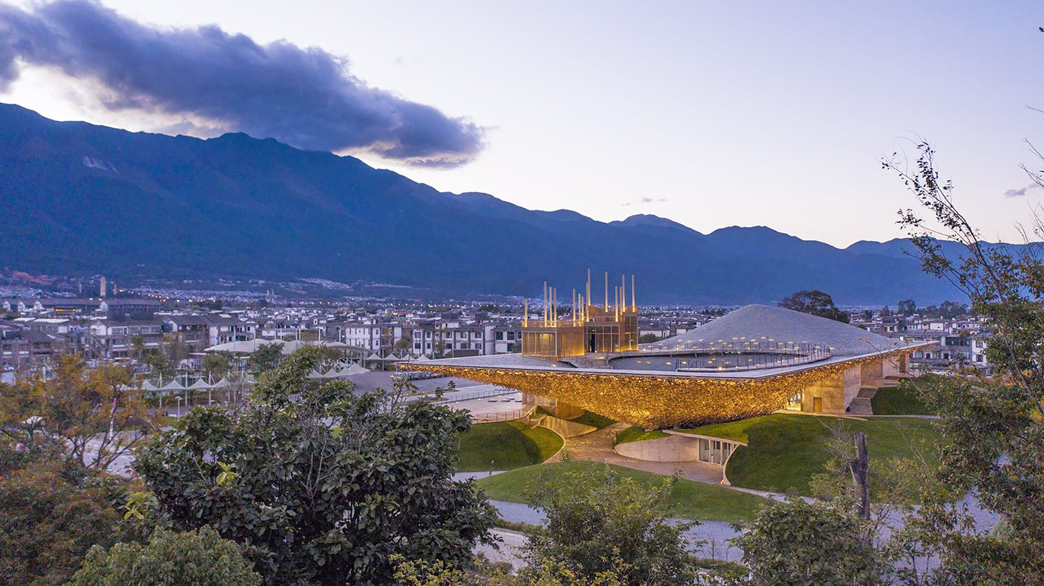 17 表演艺术中心夜景 Lights lit up the theater