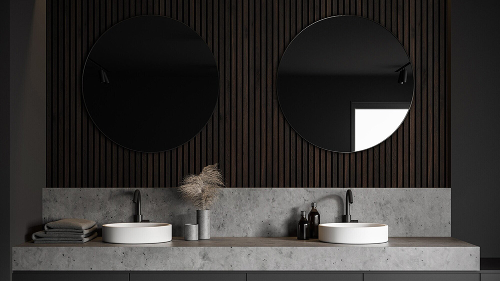 Darkwoodwallpanellingusedinhotelinteriordesignprojectjpg