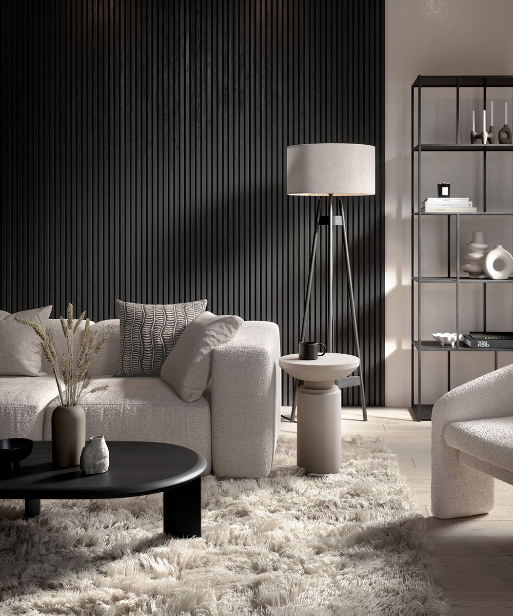 Wall panelling ideas Black Wooden Wall Panel NatureWalls